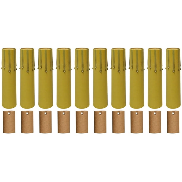 Royal Designs 4 Eggshell Candle Drip Chandelier Socket Covers Paper Insulation